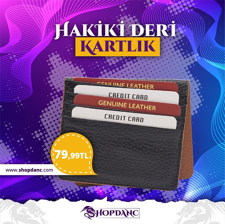 Karalı Deri Kartlık